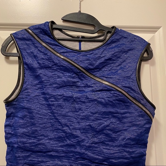 EUC Yigal Azrouel Stretch Metal Taffeta Dress - Picture 5 of 7